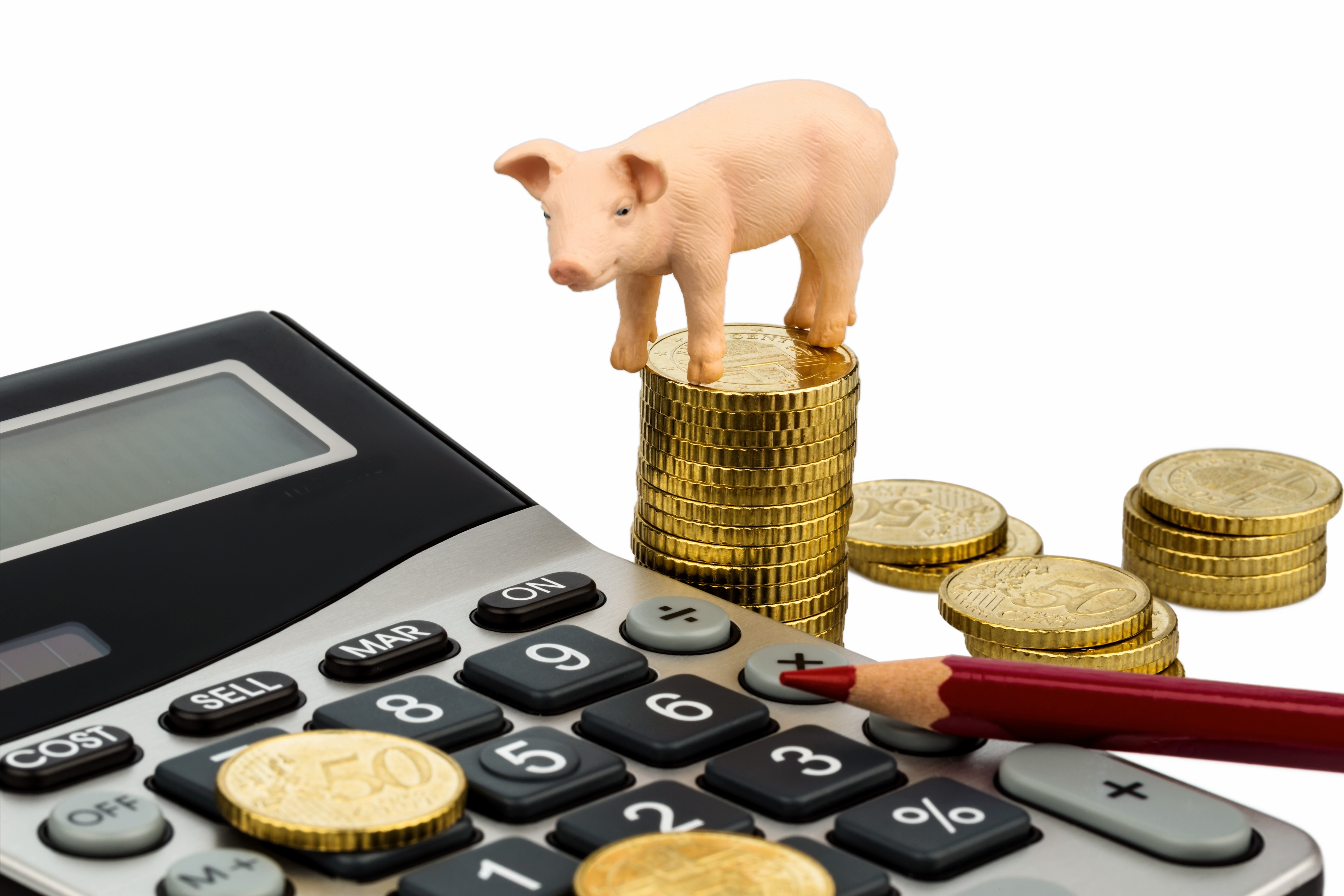 Regnemaskine penge gris